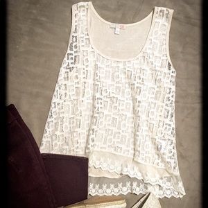 ❤️ GB High Low Lace Top